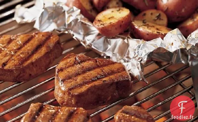 Filet de Bœuf Glacé aux Pommes de Terre Nouvelles aux Herbes