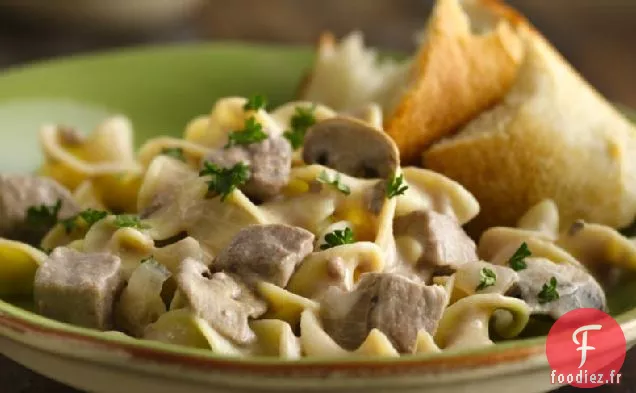 Ragoût de Bœuf Stroganoff à la Mijoteuse