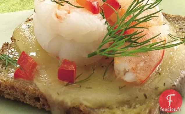 Havarti à l'Aneth - Entrées aux Crevettes