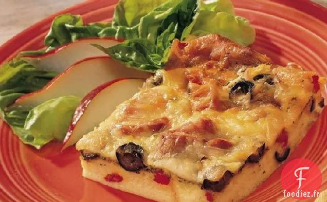 Strates de Mozzarella et Pesto