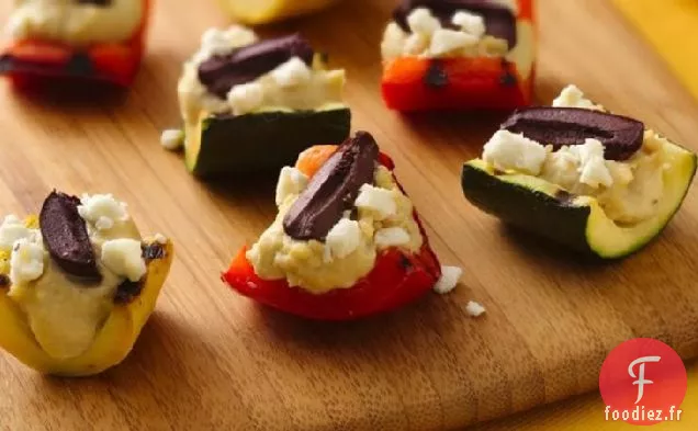 Légumes Rôtis Fourrés de Houmous