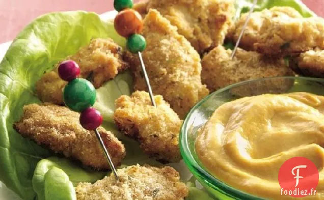 Friandises de Poulet à la Moutarde Au Miel