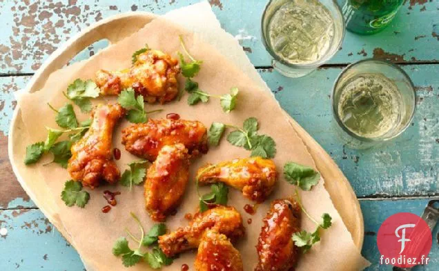 Ailes de Poulet Sriracha Cuites au Miel
