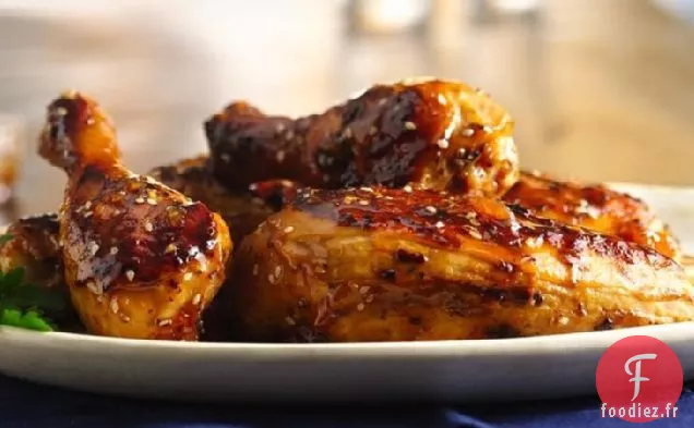Poulet Glacé Abricot-Sésame