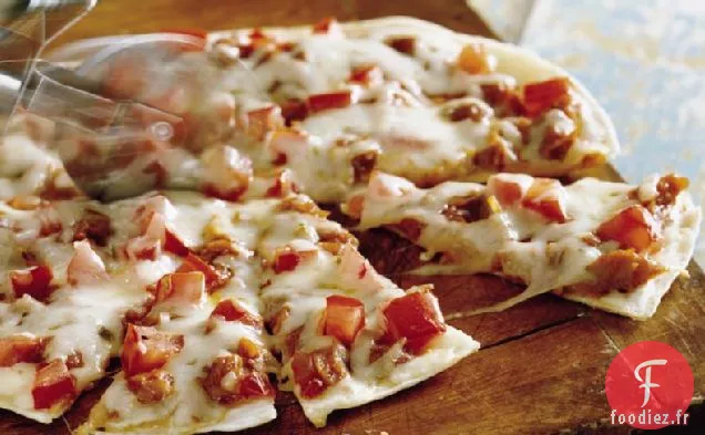 Pizzas à la Tortilla de Poulet au Barbecue