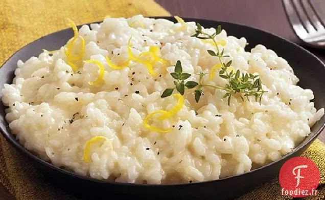 Risotto Parfumé au Citron à la Mijoteuse