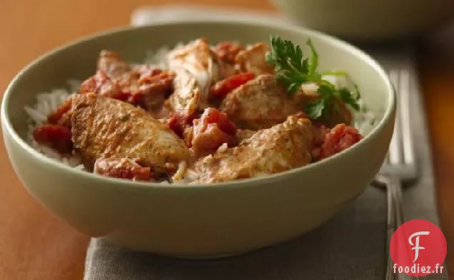 Poulet Épicé Rapide avec Sauce aux Arachides