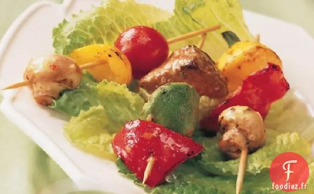 Brochettes de Bœuf César Grillées