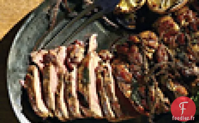 Gigot d'Agneau Farci au Beurre et Jus de Citron Caramélisé