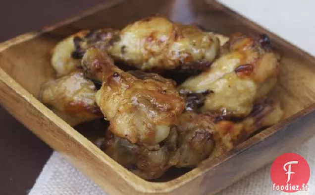 Ailes de Poulet au Bourbon aux Pommes