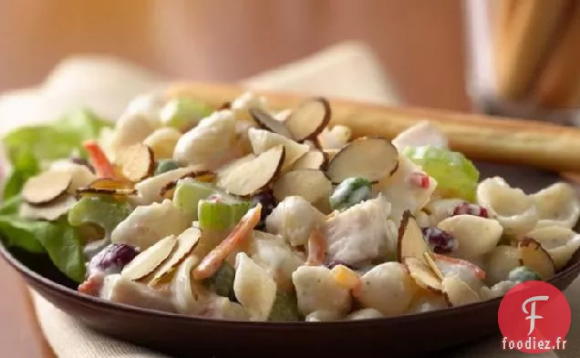 Salade de Pâtes Ranch à la Dinde et au Bacon aux Canneberges