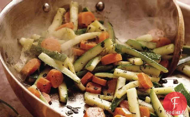 Carottes et Courgettes aux Herbes