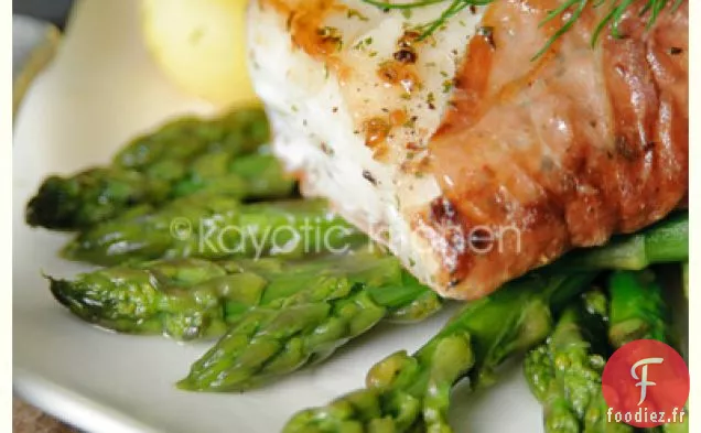 Morue Au Jambon De Parme Et Asperges