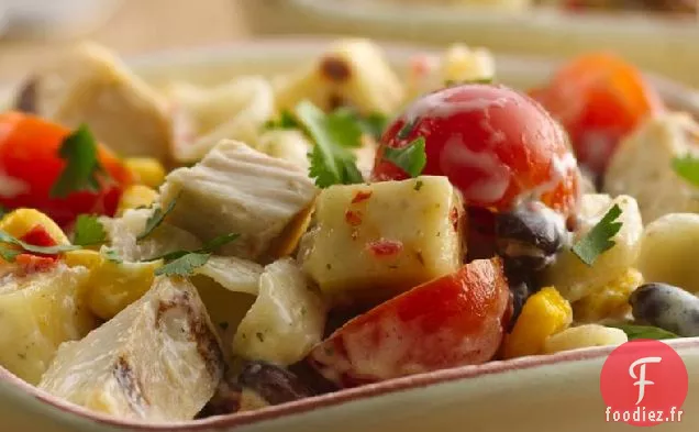 Salade de Pâtes au Poulet Ranch du Sud-Ouest