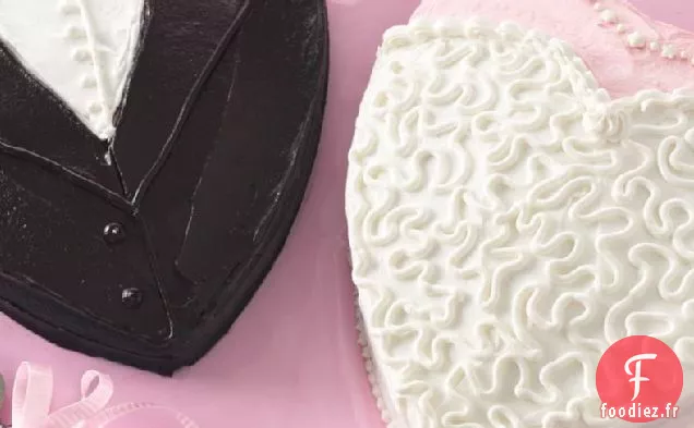 Gâteaux de Douche pour la Mariée et le Marié