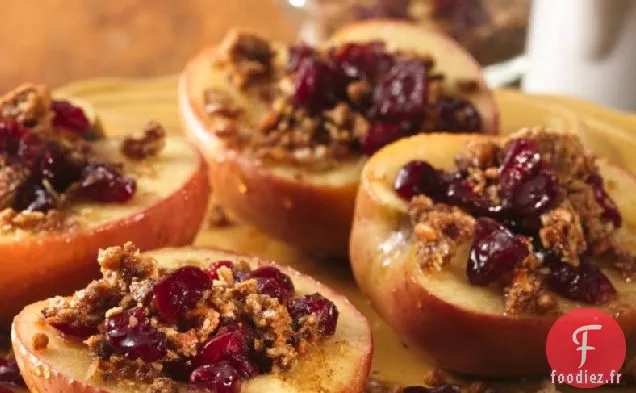 Pommes Cuites au four au micro-ondes avec Granola