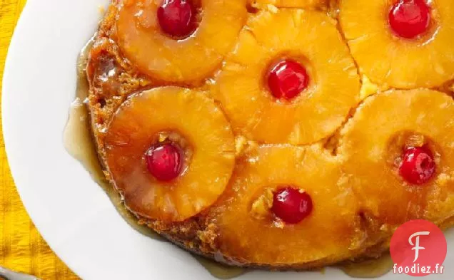 Gâteau à l'Envers à l'Ananas à la Mijoteuse