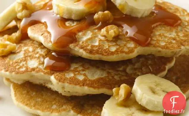 Crêpes Banane-Noix avec Garniture au Caramel
