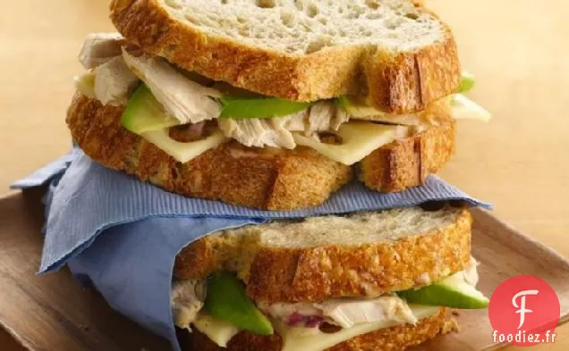 Sandwichs au Poulet de Campagne avec Tartinade à l'Érable et à la Moutarde