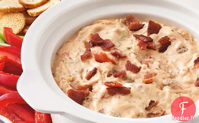 Trempette au Cheeseburger au Bacon à la Mijoteuse