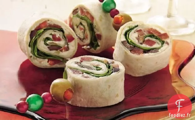 Pinwheels à Salade Grecque