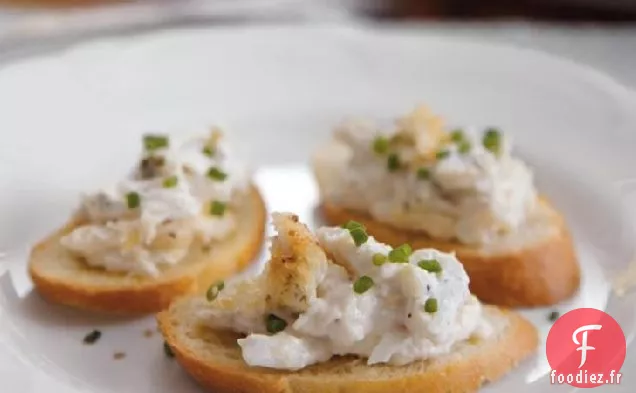 Trempette chaude de Crabe à la Ciboulette et à l'Oignon
