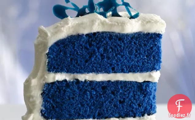 Gâteau Velours Bleu Royal