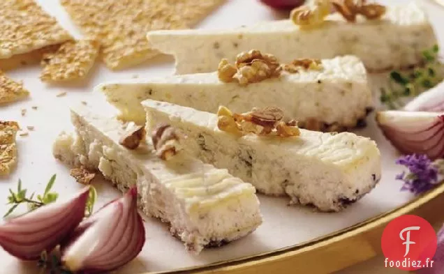 Gâteau au Fromage Gorgonzola aux Noix Grillées