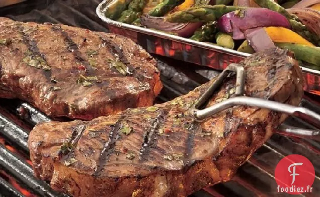 Steak Italien Grillé et Légumes