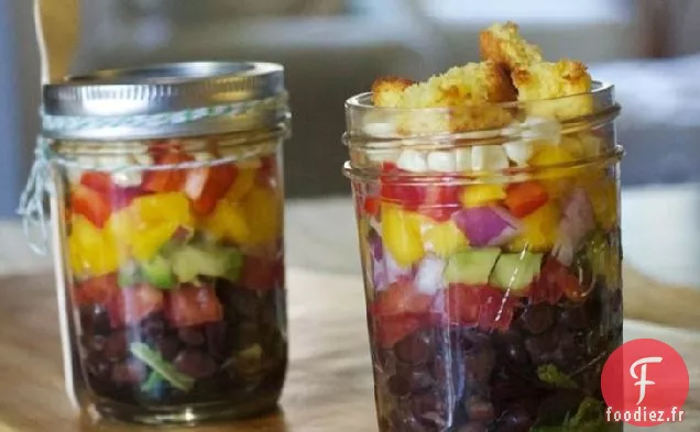 Salades de Pain de Maïs Mexicain en Couches