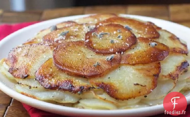 Pommes de terre Anna aux Pommes et à la Sauge