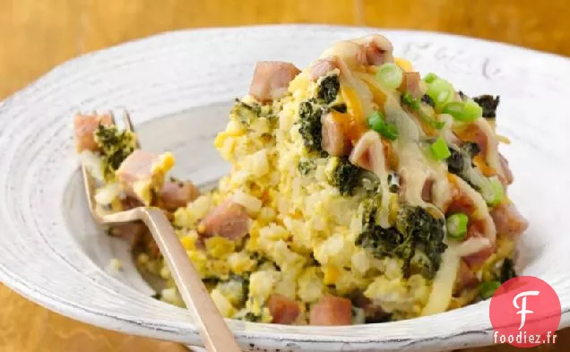 Cocotte de Petit déjeuner au Jambon et aux Œufs à la Mijoteuse