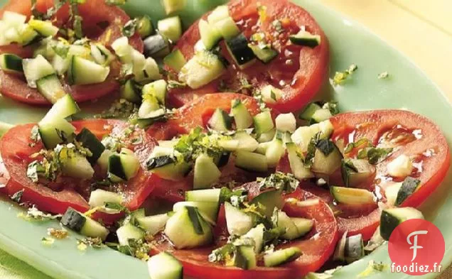 Salade de Tomates Fraîches et de Concombres