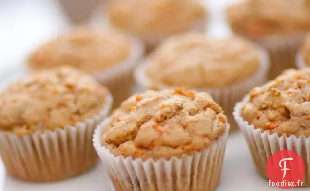 Muffins aux Carottes et à la Mandarine Sans Gluten
