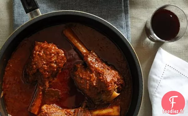 Jarrets d'Agneau Braisés à la Cannelle