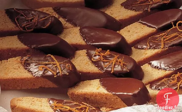 Biscotti Orange Trempé au Chocolat (plus léger)