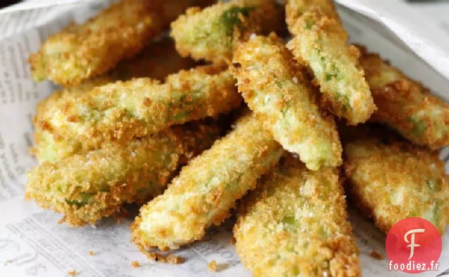 Quartiers d'Avocat Frits avec Trempette Wasabi-Lime-Mayo
