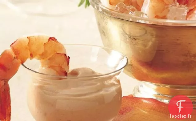Crevettes à la Sauce Cocktail au Bourbon