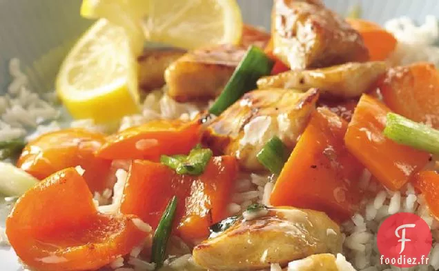 Poulet au Citron Glacé et Riz