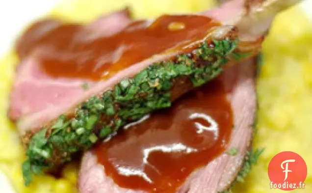 Agneau En Croûte De Coriandre Jimmy's Avec Sauce Hoisin À L'Orange Épicée