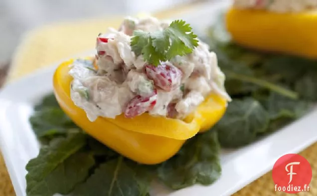Salade de Poulet à l'Ananas Poivrons Farcis