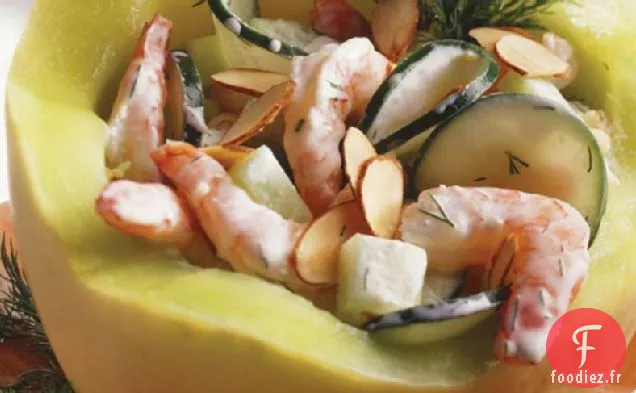 Salade de Crevettes au Melon