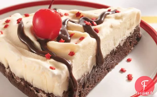 Gâteau à la Crème Glacée Au Brownie