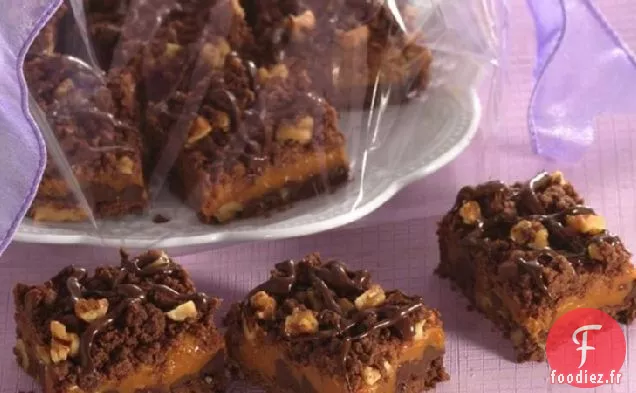 Barres Double Chocolat et Caramel (Quantité d'Échange de Biscuits)