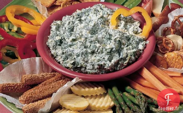 Trempette aux épinards salés (plus légère)