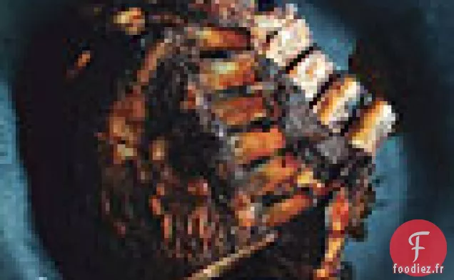 Côtes d'Agneau Rôties Tex-Mex avec Gruau de Fromage