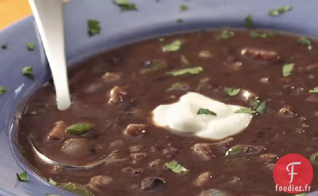 Soupe Rapide aux Haricots Noirs
