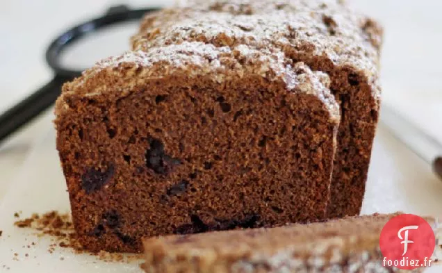 Pain Rapide Aux Cerises Rôties Au Chocolat Noir