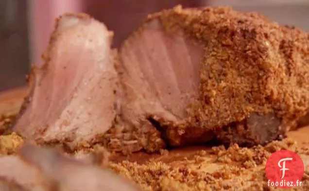 Agneau Rôti à la Moutarde et au Curry