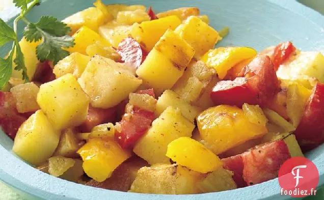 Salade de Pommes de Terre Grillées à la Vinaigrette au Chili